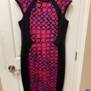 Vibrant Multicolor Geometric Dress